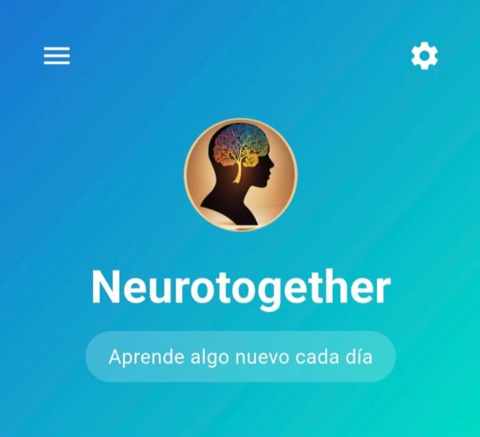 Pantalla de inicio con notificaciones y temas activos